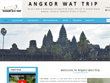 Tablet Screenshot of angkorwattrip.com